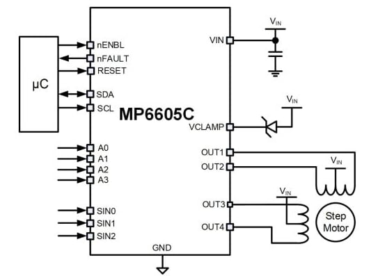 Block Diagram - Monolithic Power Systems (MPS) MP6605C Low-Side MOSFET Driver ICs